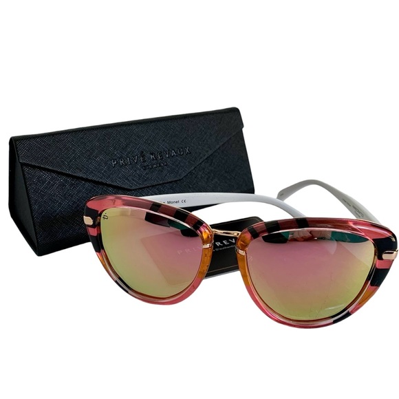 NEW Prive Revaux The Monet Polarized Pink Mirrored Sunglasses - Picture 6 of 15